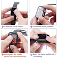Miniatyrbillede 6 af 7: 2in1 stødabsorberende skal 9H hærdet glas Apple Watch 40mm - Sort