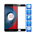 Miniatyrbillede 1 af 2: 2-PACK OnePlus 3/3T hærdet glas 0,26 mm 2,5D 9H fuldramme Svart