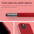 Pikkukuva 5 / 6: Kuminen iskunkestävä kotelo iPhone 11 Pro Max - PUNAINEN