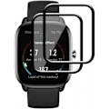 Miniatyrbillede 1 af 8: 2-PACK Amazfit GTS 4 Mini Hærdet glas FullFrame 3D 0,2 mm 9H Transparent