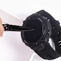 Miniatyrbillede 2 af 4: Amazfit T-Rex Pro hærdet glas 0,2 mm 9H 2,5D Transparent