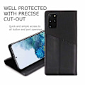 Miniatyrbild 5 av 8: Samsung S20 Plus Elegant Fodral i PU-Läder med RFID Block Svart