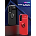 Miniatyrbillede 2 af 11: Samsung S22 Praktisk stødsikkert cover med ringholder V3 Black