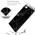 Pikkukuva 4 / 5: iPhone 8 & 7 Tyylikäs Marble Shell Square Svart