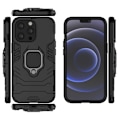 Pikkukuva 4 / 5: iPhone 14 Pro Max iskunkestävä kotelo ThinArmor sormustelineellä Black