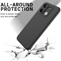 Miniatyrbild 4 av 8: Xiaomi Redmi Note 13 Gummibelagd Mattsvart Silikon Skal Kameraskydd Liquid - Svart