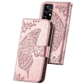 Miniatyrbillede 2 af 11: Samsung A23 5G Pung-etui PU-læder 4-LOMMES Motiv Sommerfugl Black