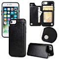 Miniatyrbillede 2 af 5: iPhone 7 Plus Shockproof Cover Card Holder 3-SLOT Flippr Svart