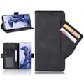 Miniatyrbillede 1 af 6: Xiaomi Redmi Note 12 pung etui PU læder 6-LOMMES Winston V3 Black