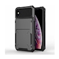 Miniatyrbild 1 av 3: iPhone XR Stöttåligt Skal med Kortfack Void Svart