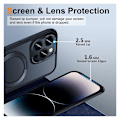 Miniatyrbillede 4 af 11: iPhone 14 Pro stødsikkert Magsafe-cover med Kickstand Nordcell™ Black