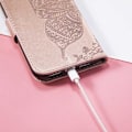 Miniatyrbillede 8 af 8: Samsung S23 FE Pung-etui PU-læder 4-LOMMES Motiv Sommerfugl
