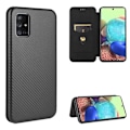 Miniatyrbillede 1 af 9: Samsung A51 Flip Case Cardrum CarbonDreams Black