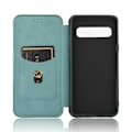Pikkukuva 3 / 9: Samsung S10 Plus Flip Case -korttipaikka CarbonDreams Vihreä Green