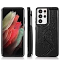 Pikkukuva 1 / 7: Samsung S21 Ultra iskunkestävä kotelo, 3-taskuinen Flippr V2 Black