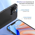 Pikkukuva 4 / 7: iPhone 12 Ultraohut kumipinnoitettu mattamusta Cover Basic V2 Black