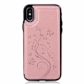 Miniatyrbild 2 av 8: iPhone X Stöttåligt Skal Korthållare 3-FACK Flippr V2 - Rosenguld Rosa guld