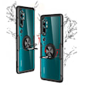 Miniatyrbillede 3 af 7: Xiaomi Mi Note 10 / 10 Pro Praktisk stødsikkert cover med ringholder V4 Black