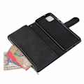 Miniatyrbillede 6 af 7: Google Pixel 4 multifunktionelt pung etui Lynlås 8-rum Black