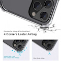 Miniatyrbillede 2 af 6: iPhone 12 Pro Max stødabsorberende silikone Shell Shockr Transparent