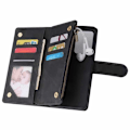 Miniatyrbillede 1 af 7: Samsung S20 Ultra Multifunktionel Pung Etui Lynlås 8-rum Black