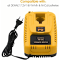 Miniatyrbild 5 av 5: Dc9310 Ersättningsladdare för Dewalt Ni-cd och Ni-mh 7.2v-18v Batterier
