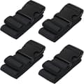 4-pack bagageremmar för resväskor Rem resebälten Tillbehör Black
