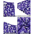 Miniatyrbild 5 av 5: Herr Hawaiian skjorta och shorts set Regular Fit kortärmad casual funky strand flamingo skjorta set L L Navy