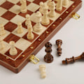 Miniatyrbild 5 av 10: Schackset i Trä, Schackgåva, Vikbart Schackbräde, Reseschackbräde, Vikbart Bärbart Schackspel