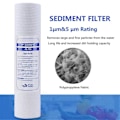 Miniatyrbild 2 av 5: 10 st universella vattenfilter PP bomullsfilter sediment vattenfilter polypropenmaterial, 1 Mi