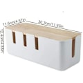 Miniatyrbild 4 av 5: Cable Tidy Box Stor för förvaring Förlängningskabel, hantering