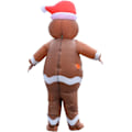 Miniatyrbild 3 av 5: Uppblåsbar jultomte pepparkaksgubbe kostym unisex vuxen kostym cosplay fest (pepparkaksgubbe)