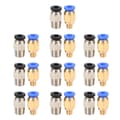 20 stk. Pneumatiske Koblinger Lige Push Connect til Bowden Ex 3D-printer PC4‑M10/PC4‑M6