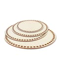 4 stk Runde Træbaser til Hæklede Kurve Diameter 10cm/15cm/20cm/25cm Cirkulær Træbase Trækurv Bund