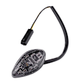 Miniatyrbild 3 av 5: 1 par motorcykel infällda LED-blinkers ljus bärnsten för Honda Grom 2014-2016