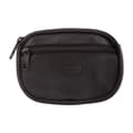 Rund myntbörs läder Svart Black one size