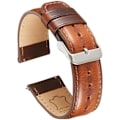 Miniatyrbild 2 av 5: Äkta läder klockarmband armband snabbkoppling brun handledsband äkta läder klockarmband-22mm