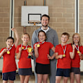 Miniatyrbild 5 av 5: 36 st guldmedaljer vinnare plastmedaljer för barn guldmedalj för barnfestdekorationer och sportpriser