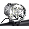 Miniatyrbild 1 av 5: Cykellampor, 6000 Lumen 5 LED Cykellampa, Vattentät Mountainbike Framlampa Med Uppladdningsbart Batteripaket, 3 Lägen Cykel [DB]