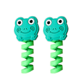 Miniatyrbild 1 av 5: 2 st Spiral Usb Laddare Data Kabelskydd Laddningstråd Prote Frog