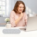Miniatyrbillede 7 af 7: Computerhøjttalere, USB Bærbar Computerhøjttaler, Mini Lydbjælke med 3D Surround Stereo til Laptop, PC, Bærbar computer, Skrivebord - Plug and Play (Hvid) White