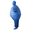 Miniatyrbilde 3 av 5: Oppblåsbar Helkroppsdrakt Kostyme Voksen Morsom Cosplay Bekledning Fest Leke Gave Blue