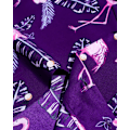 Miniatyrbilde 5 av 7: Herre Hawaiiskjorte og shorts sett Regular Fit kortarmet casual funky strand flamingo skjorte sett L L Purple Flamingo