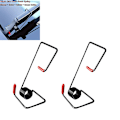 Miniatyrbillede 1 af 8: Nye Bil Vindrutetorker Booster Fjedre Universal Passende Vindrutetorker Arme Legering 2PCS