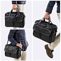 Miniatyrbild 5 av 5: Herrar Läderportfölj för Affärsresor Handgjord Messenger Bag Laptopväska