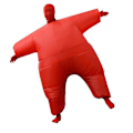 Miniatyrbillede 4 af 4: Oppustelig Helkropsdragt Kostume Voksen Sjov Cosplay Beklædning Fest Legetøj Gave Red