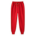 Miniatyrbillede 1 af 5: Herre Bukser Sweatpants Hip-hop Bukser Leggings Vatterede Casual Bukser - Perfekt Rød Red XXXL