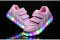 LED Rulleskøyter for Barn, Lysende Rullesko med Hjul Rosa Pink Pink 33
