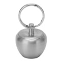 Miniatyrbillede 3 af 7: Rustfrit stål pilleæske æbleform mini bærbar rustfrit stål metal lille medicinæske forseglet dåse nøglering vedhæng