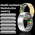 Miniatyrbillede 4 af 9: Smart Ring R1000 – Søvnmonitor, Bluetooth 5.0, Blodiltmåler Guld Guld 8